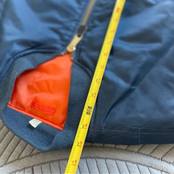 ROTHCO | S | MA-1 FLIGHT Men’s Navy Blue Technical Zip Cargo Bomber Jacket - Picture 8 of 16